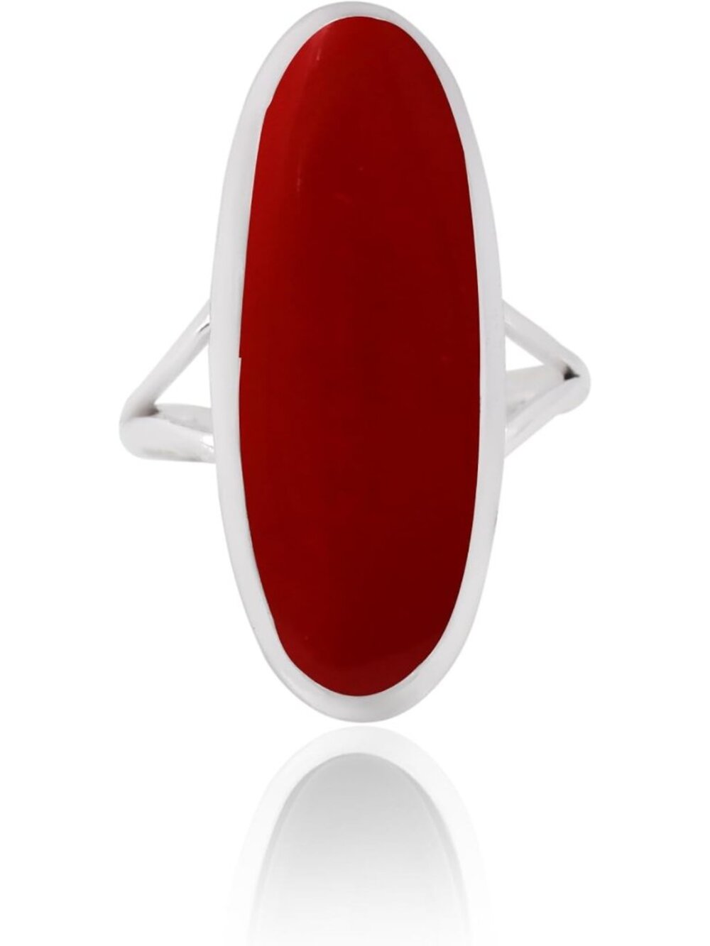 Handmade 925 Sterling Silver Statement Ring with Oval Gemstone - Gift for Her